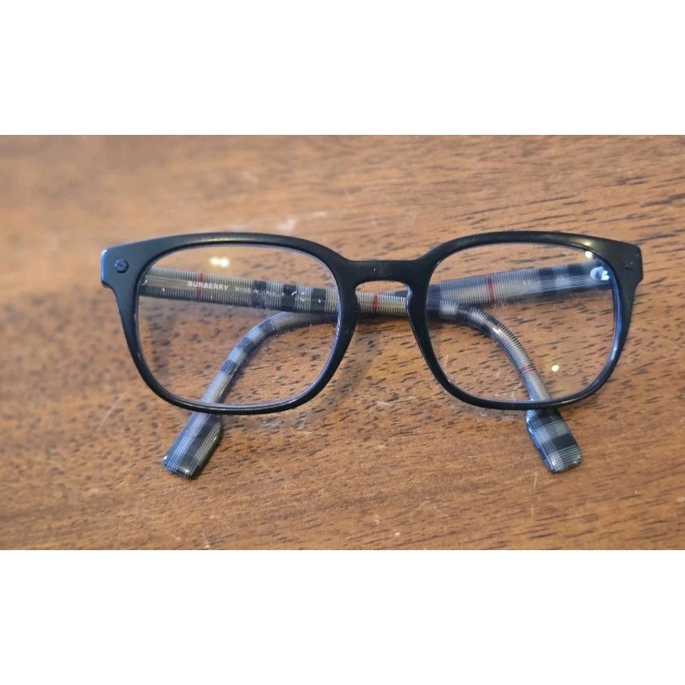 Burberry BE2119 3001 Black Plastic Square Full Rim Eyeglasses Frame 54-17 - Picture 2 of 7